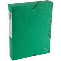 10 Exacompta Archivboxen "Scotten" aus Colorspan, 600 g/m², DIN A4, grün, RB 60 mm
