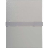 10 Exacompta Dokumentenmappen "Balacron", Klettverschlussband, DIN A4, grau