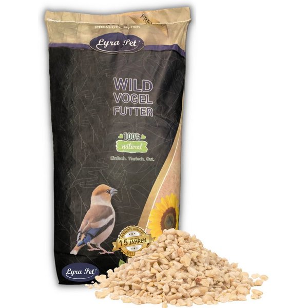 Lyra Pet 10 kg Lyra Pet® Erdnusskerne weiß gehackt Vogelfutter, für: Wildvogel