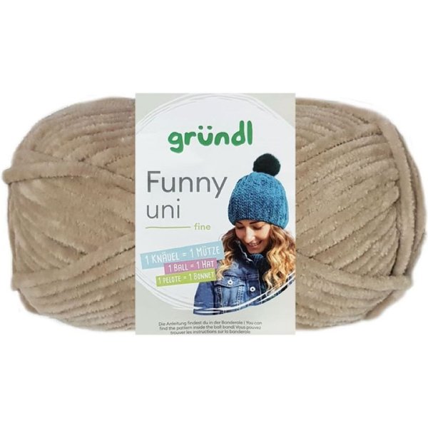 Gründl 100 Gramm Gründl Funny Uni Mikrofasergarn Farbauswahl Bastelgarn