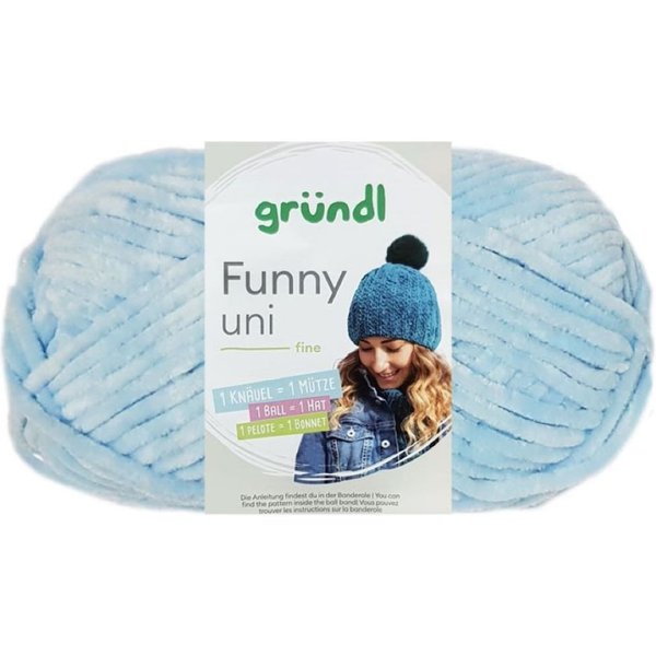 Gründl 100 Gramm Gründl Funny Uni Mikrofasergarn Farbauswahl Bastelgarn