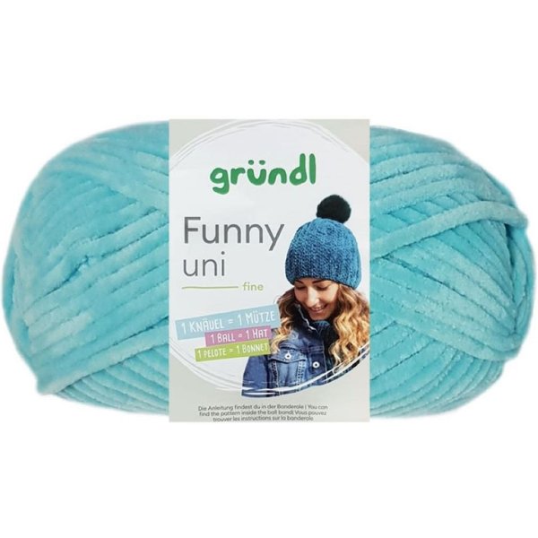 Gründl 100 Gramm Gründl Funny Uni Mikrofasergarn Farbauswahl Bastelgarn