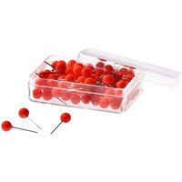 100 Stk. Moderationsnadeln rot 6x15 mm