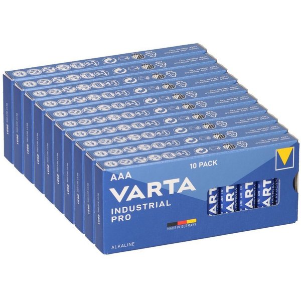 VARTA 100x VARTA Industrial Pro AAA LR03 4003 – 1,5V Micro Großpack Batterie