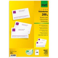 150 Sigel Visitenkarten MP weiß