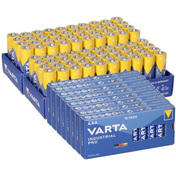 VARTA 160x VARTA Industrial Pro Großpack – 80x AA LR6 + 80x AAA LR03 Batterie