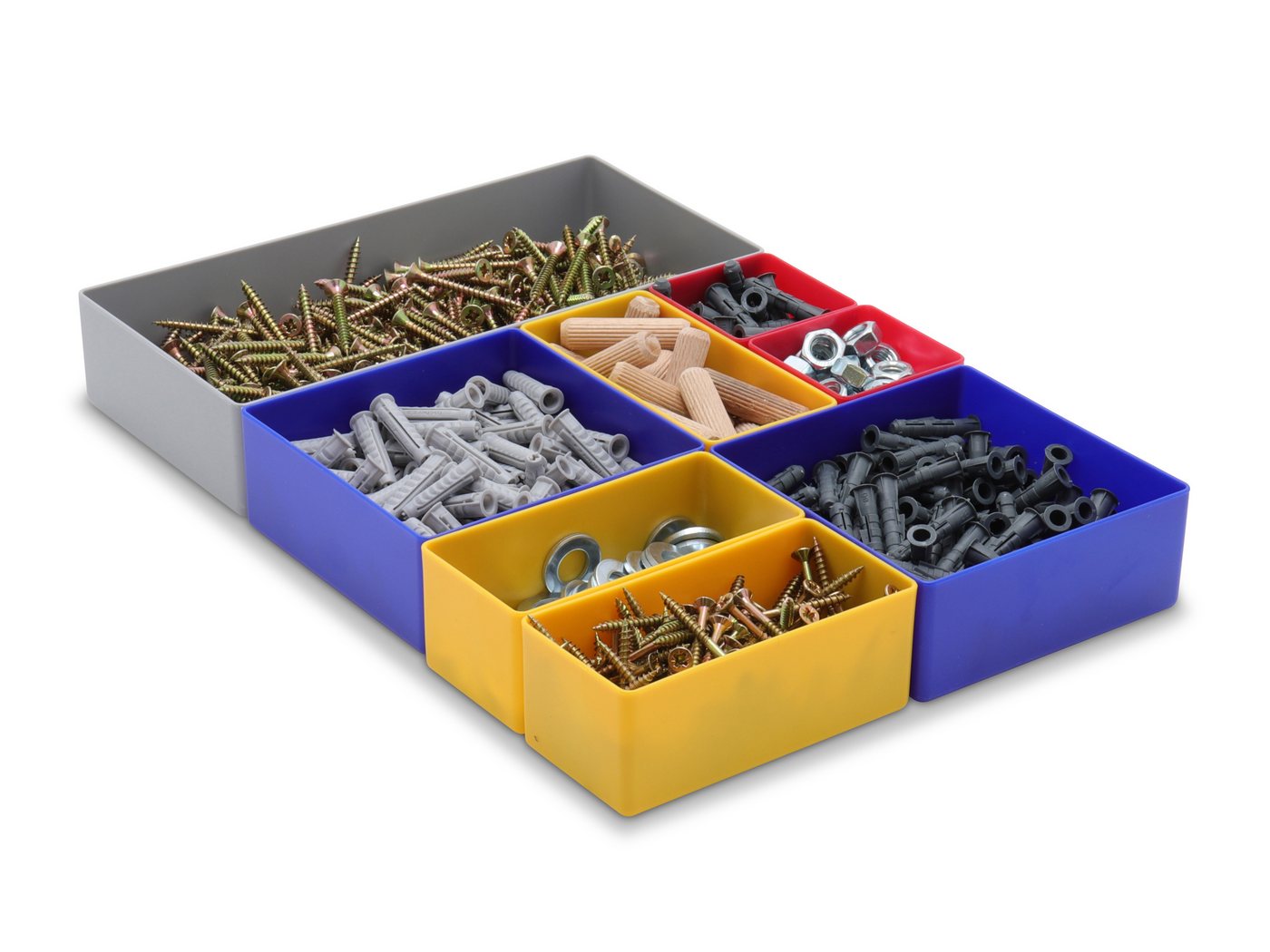1a-Topstore Sortimentskasten 18-tlg. Einsatzkasten Set, 450x300 mm (LxB), 40mm hoch, für Schubladen (1) – Bild 5 von 5