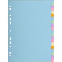20 Exacompta Register "Forever", 20 Taben neutral, 170 g/m², DIN A4 Maxi, sortiert
