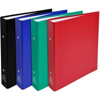 20 Exacompta Ringbücher aus festem Karton, DIN A5, 2 Ringe 30 mm, RB 40 mm, sortiert