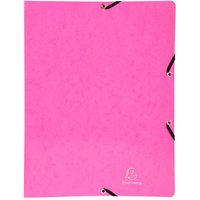 20 Exacompta Ringbücher "Iderama" aus Colorspan, 600 g/m², DIN A4, 2 Ringe, rosa