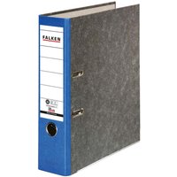 20 Falken Ordner "Recycling", Wolkenmarmor 250 g/m², DIN A4, RB 80 mm, blau