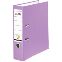 20 Falken Ordner "Vegan", mit Einsteckschild, 180 g/m², DIN A4, RB 80 mm, flieder