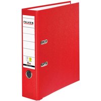 20 Falken Ordner "Vegan", mit Einsteckschild, 180 g/m², DIN A4, RB 80 mm, rot