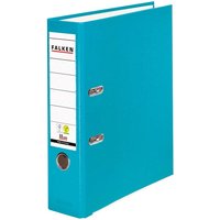 20 Falken Ordner "Vegan", mit Einsteckschild, 230 g/m², DIN A4, RB 80 mm, türkis