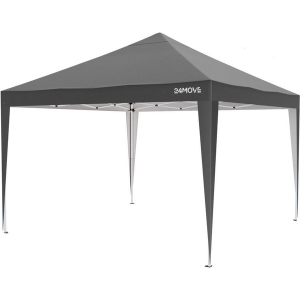 24Move Eckdusche Faltpavillon Gartenzelt, Partyzelt SANTOS mit 4 Säulen, wasserdicht, UV-Schutz, inkl. Tasche, 8 Heringe