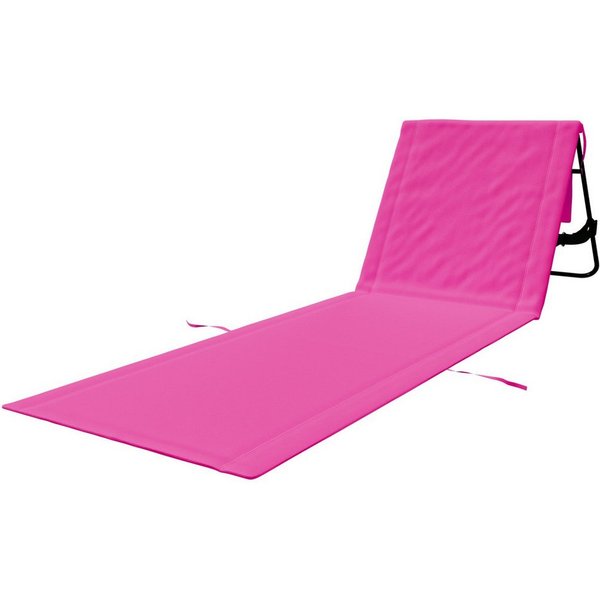 24Move Strandtuch, Strandmatte, Klappbare Campingliege, Tragetasche, (für Urlaub oder Garten), faltbar zur Tasche und Gurt, 1er, gelb, Strandtuch