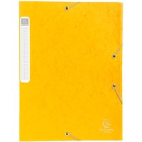 25 Exacompta Archivboxen, Colorspan, 425 g/m², DIN A4, 3 Klappen, RB 25 mm, gelb