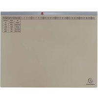 25 Exacompta Hängehefter "Exaflex Premium", mit 1 Abheftvor. für Linksheftung, grau