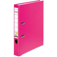 25 Falken Ordner "Vegan", mit Einsteckschild, 240 g/m², DIN A4, RB 50 mm, rosa