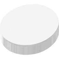 250 Blatt Moderationspapier Kreise 19cm weiß