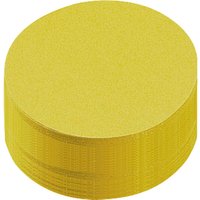 250 Blatt Moderationspapier Kreise 9,5 cm gelb