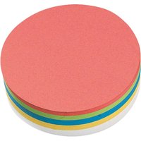 250 Blatt Moderatorenpapier Kreise 14cm (farbig sortiert)