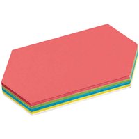 250 Blatt Moderatorenpapier Rhombus 20x9,5 (farbig sortiert)
