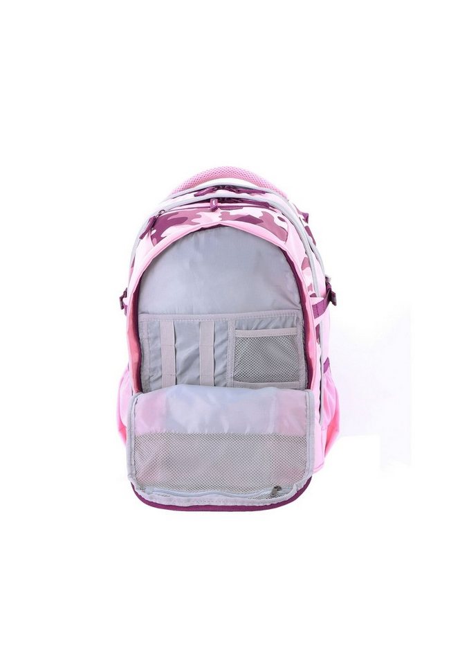 2be Schulrucksack Camoflage, im 3er Set mit Turnbeutel und Federmäppchen – Bild 5 von 5