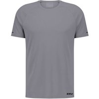 2XU Laufshirt Aero Mesh Tee, Größe L in Grau