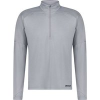 2XU Longsleeve Aero 1/2 Zip, Größe L in Grau