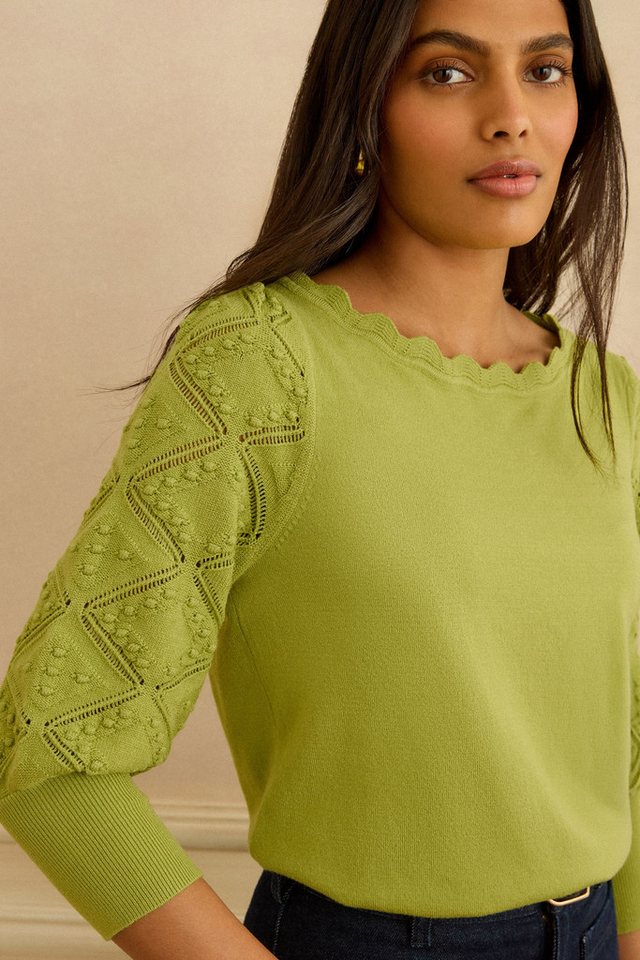 Love & Roses 3/4 Arm-Pullover Love & Roses Strickpulli mit 3/4-Ärmeln, Regular (1-tlg) – Bild 3 von 4