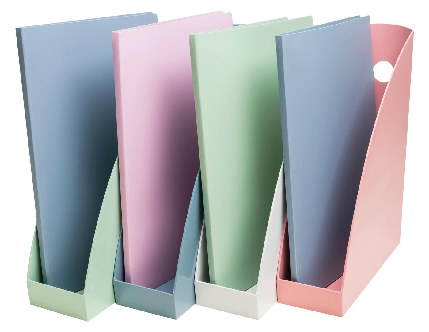 4 Exacompta Stehsammler MAG-CUBE "Autentik", DIN A4+, farbig sortiert – Bild 4 von 4