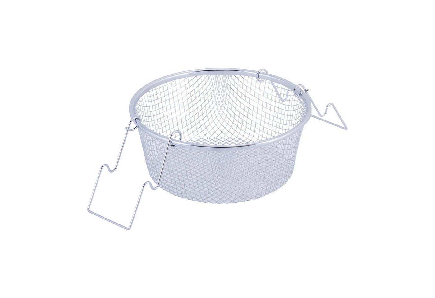 4BIG.fun Kochtopf Frittiertopf 6,5 L Edelstahl Induktion Pommestopf, Gusseisen (mit Nudelsieb und Glasdeckel) – Bild 4 von 5