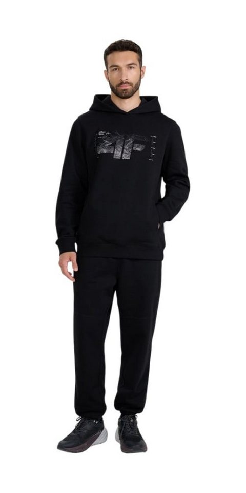 4F Kapuzenpullover M1904 (Baumwolle) schwarz Herren – Bild 3 von 4
