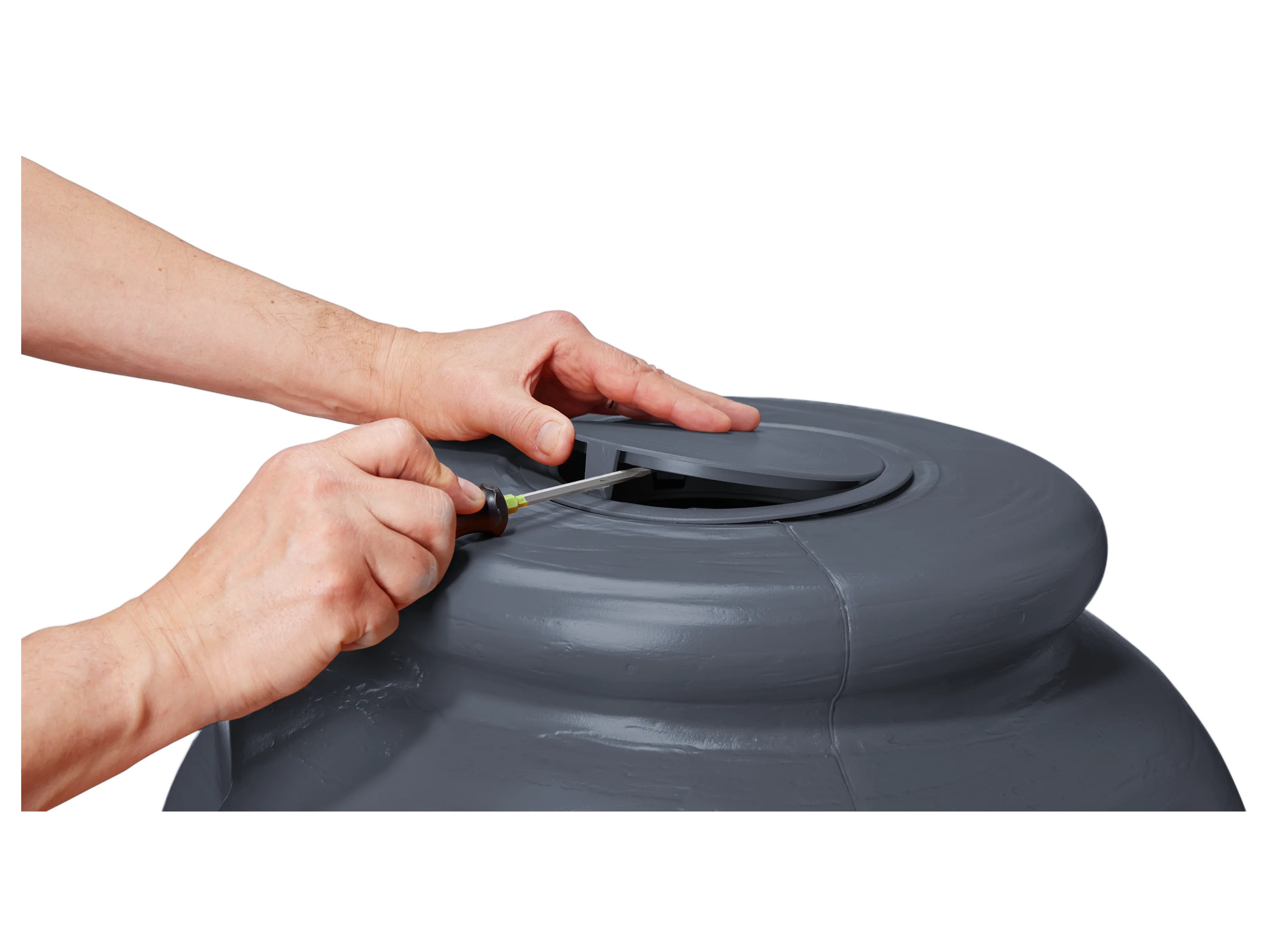 4RAIN AMPHORA Regentonne 220 L, anthrazit – Bild 4 von 4