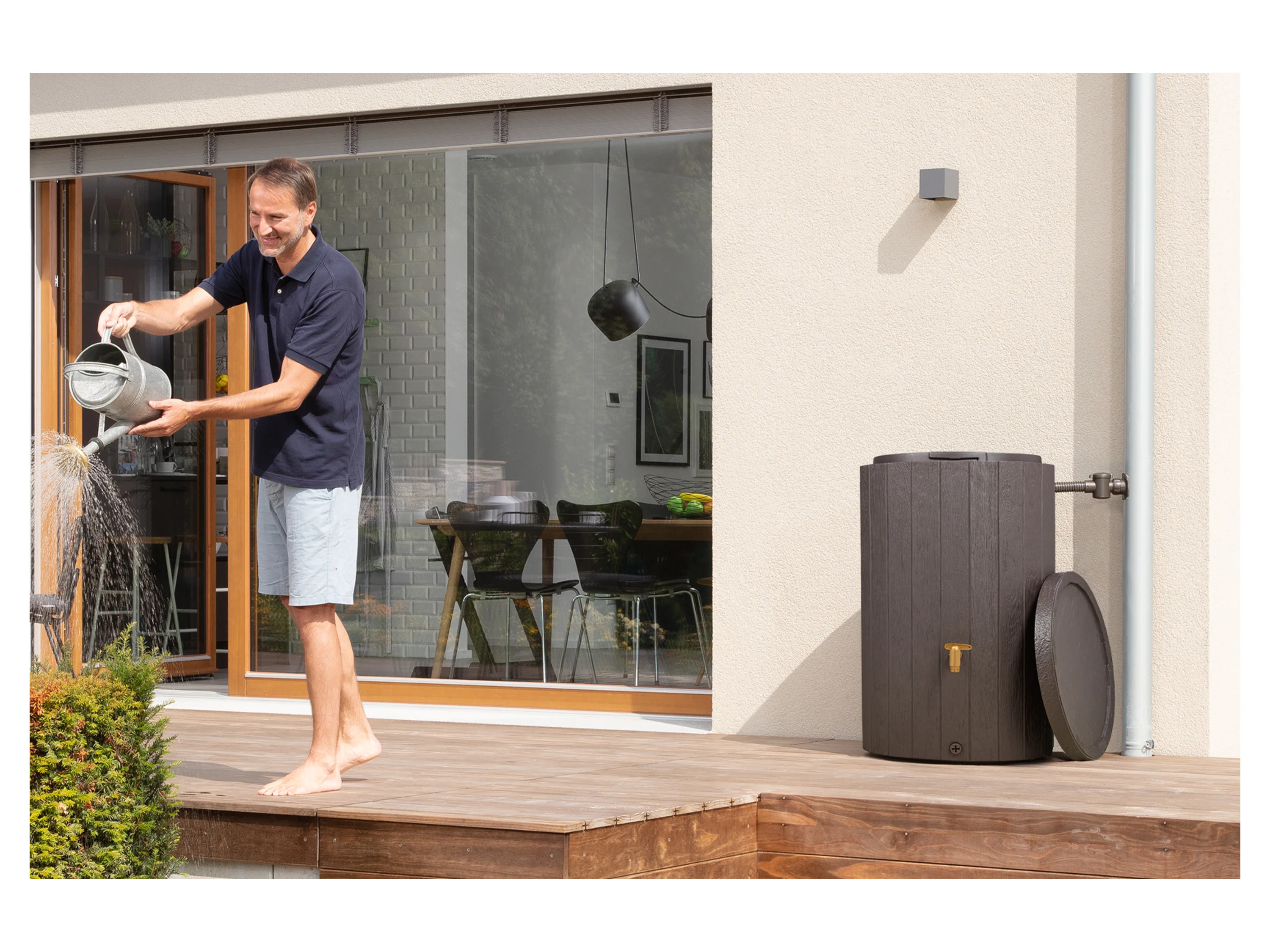 4RAIN Regenspeicher »MADERA«, 220 Liter, braun – Bild 2 von 4