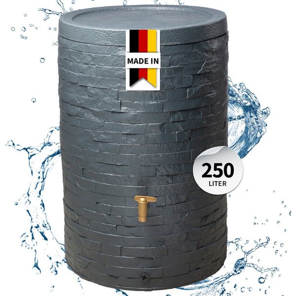 4rain Regentonne ARONDO Regentonne 250 Liter graphite grey, 250 l
