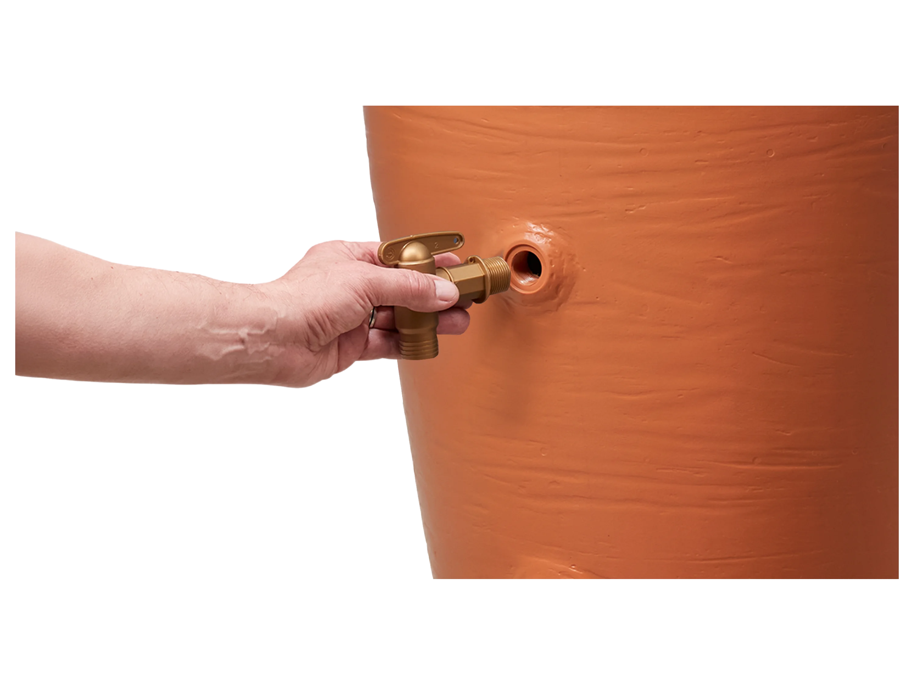 4RAIN Regenwassertank Amphora (terrakotta (500 L)) – Bild 4 von 4