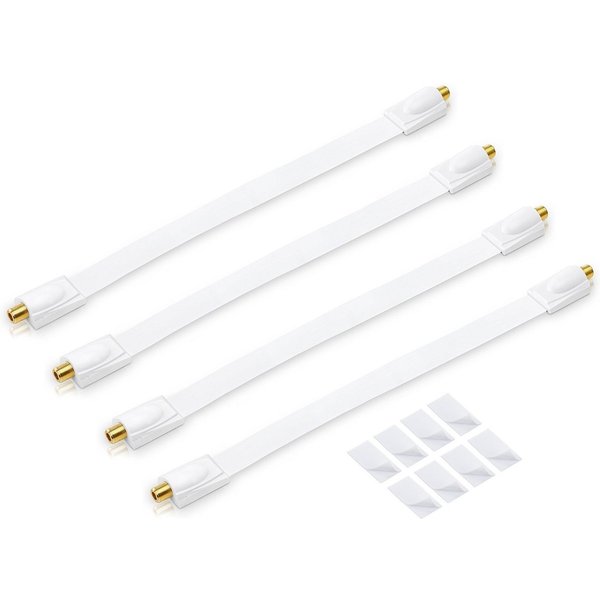 conecto 4x conecto Premium Fensterdurchführung für SAT Kabel koaxial inkl. SAT-Kabel
