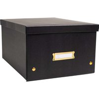 5 Exacompta Ablageboxen "NeoDeco", 29x38x19 cm, DIN A4+, schwarz