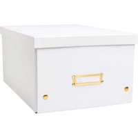 5 Exacompta Ablageboxen "NeoDeco", 29x38x19 cm, DIN A4+, weiß