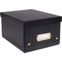 5 Exacompta Ablageboxen "NeoDeco", 20x26x15 cm, A5+, schwarz
