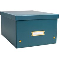 5 Exacompta Ablageboxen "NeoDeco", 29x38x19 cm, DIN A4+, blaugrün