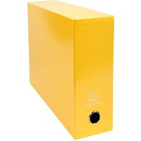 5 Exacompta Archivboxen "Iderama", Griffloch, DIN A4, RB 90 mm, gelb