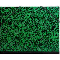 5 Exacompta Zeichenmappen mit Gummizug, 520x720 mm für Format 50x65 cm, grün