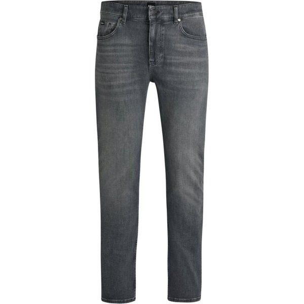 BOSS 5-Pocket-Jeans BOSS Men Black grau,Basic,Baumwolle,Unifarben,Slim Fit,Mittel