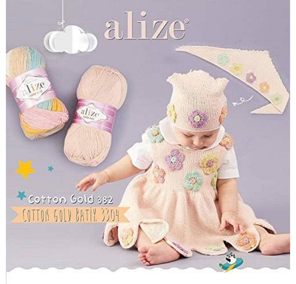 Alize 5 x ALIZE Cotton Gold Häkelwolle, 330 m, Handstrickgarn,Premium Wolle, Amigurumi – Bild 3 von 5