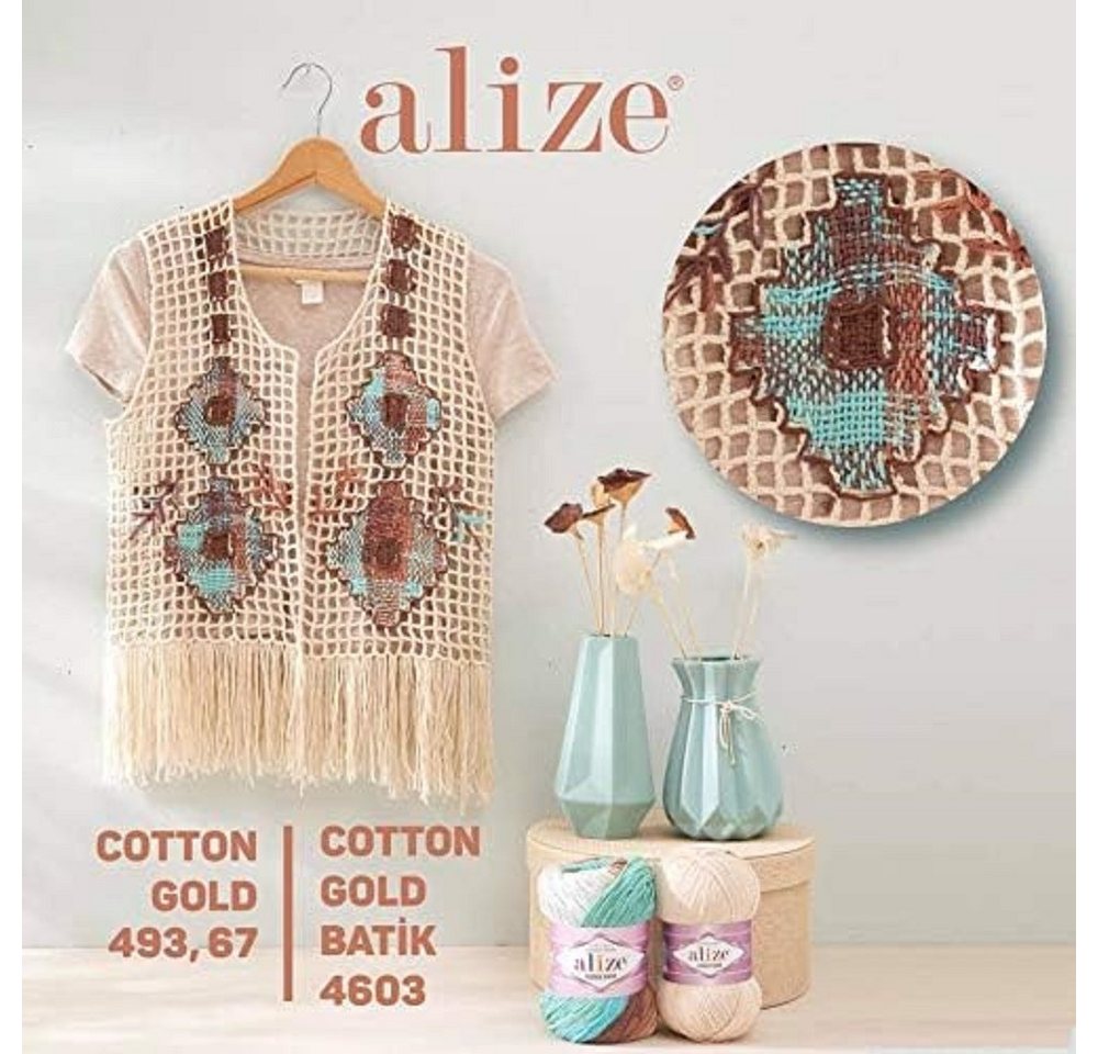 Alize 5 x ALIZE Cotton Gold Häkelwolle, 330 m, Handstrickgarn,Premium Wolle, Amigurumi – Bild 4 von 5