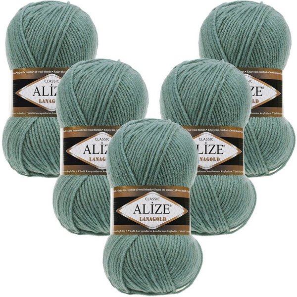 Alize 5 x ALIZE Lanagold Häkelwolle, 240 m, Handstrickgarn,Yarn,Strickgarn,Häkeln