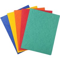 50 Exacompta Sammelmappen, Colorspan-Karton, 390 g/m², DIN A4, 3 Klappen, sortiert